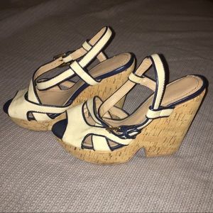 Chinese laundry wedge strapped sandals